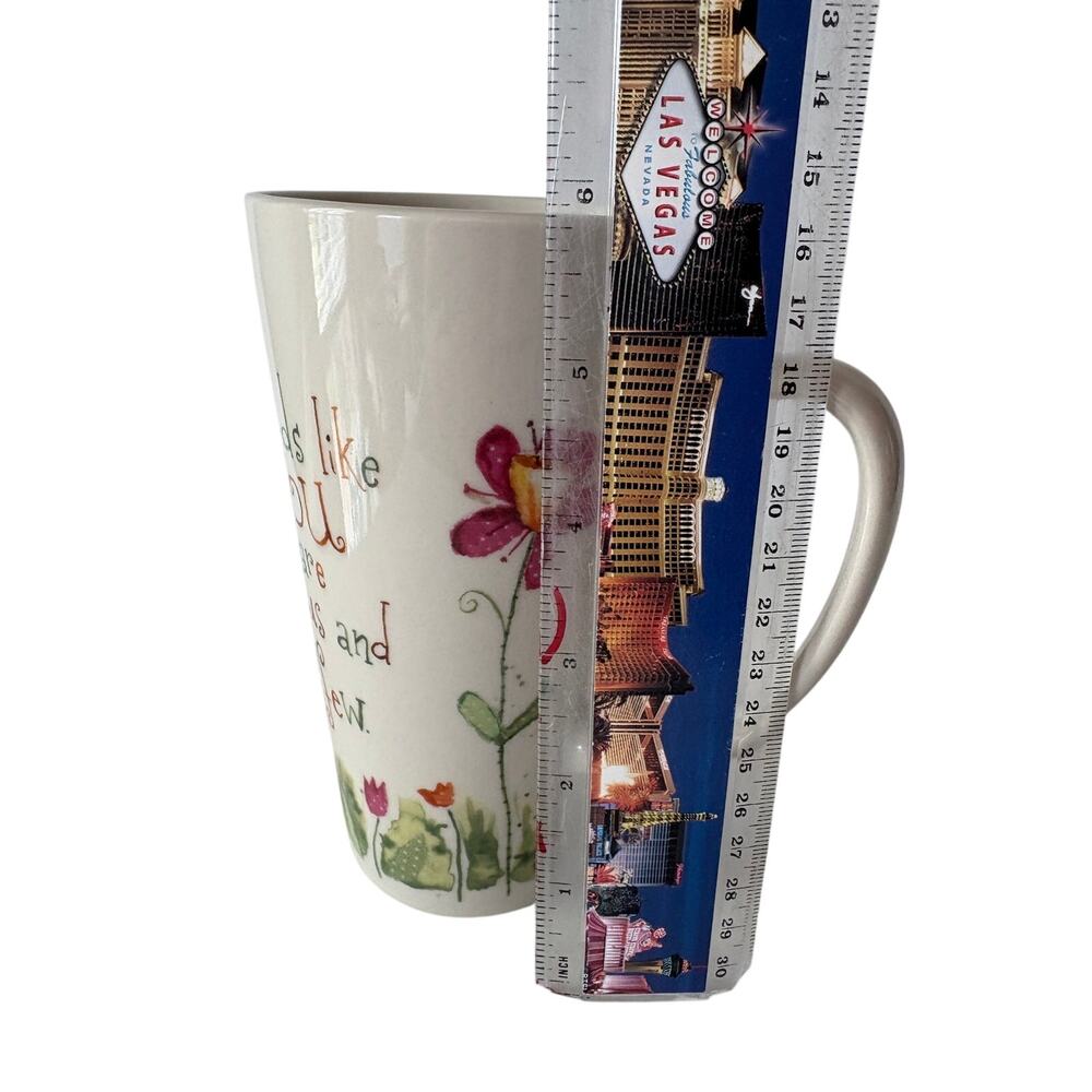 Natural Life Friends Like You Are Precious & Few Ceramic Mug Olika Floral 5.25” - Picture 5 of 7